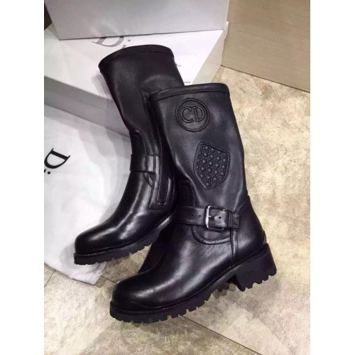 Christian Dior short black boots 